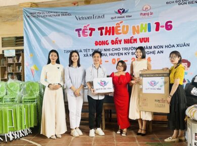 quỹ phúc tâm trao tặng tủ sách yêu thương